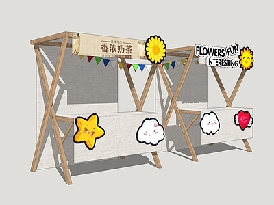 摊位 集市摊位 木质摊位 商展摊位