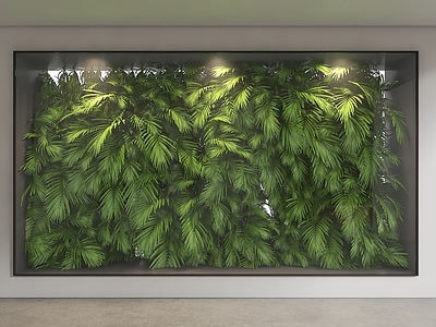 现代背景墙 植物墙 植物灯箱 植物隔断 绿植墙 植物背景墙