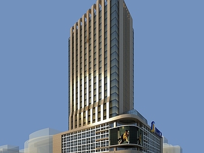 现代新中式商业街 商业建筑外观