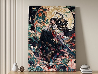 现代中古挂画 女孩房挂画 书房挂画 客厅挂画 玄关挂画 办公室挂画