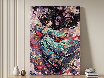 现代中古挂画 女孩房挂画 书房挂画 客厅挂画 玄关挂画 办公室挂画