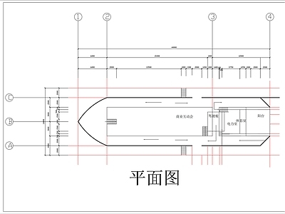钢结构 三层船舶结构图 施工图