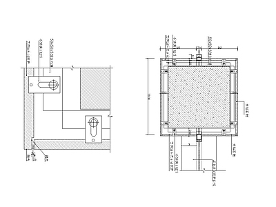 柱子节点 石材方柱节点图 施工图