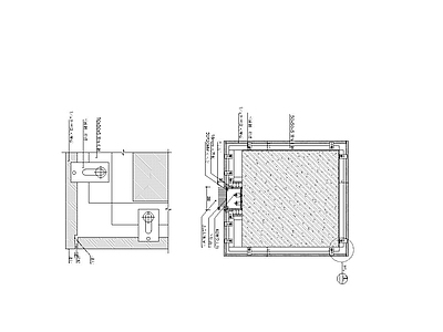 柱子节点 石材方柱节点图 施工图