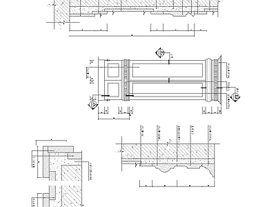 柱子节点 石材方柱节点图 施工图