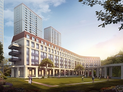 欧式其他住宅外观 欧式 建筑外观 小区住宅
