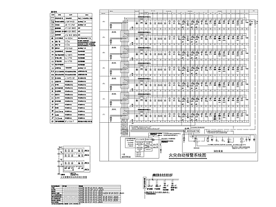 火灾自动报警系统 网络安全服务中心 村级服务用房 施工图