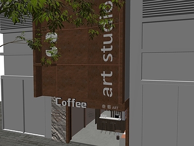 工业咖啡厅 工业风咖啡店门头 奶茶店特色门头 店铺店招 耐候钢