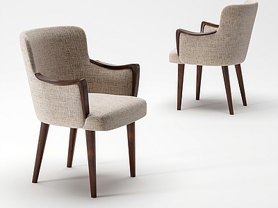 中古风餐椅 现代餐椅 扶手椅 休闲椅 书椅