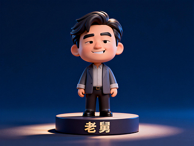 玩具 手办 老舅摆件 东北人 帅哥 中国人
