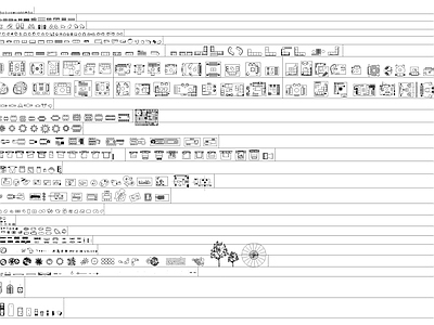 现代家具图库 奶油风专用 施工图
