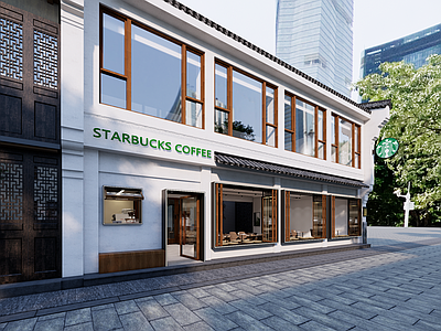中式复古咖啡厅 咖啡店