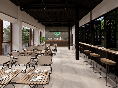 中式侘寂咖啡厅 咖啡店