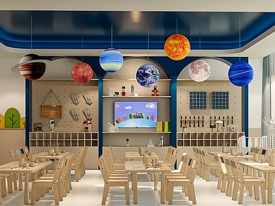 现代其他公共空间 幼儿园科学发现室