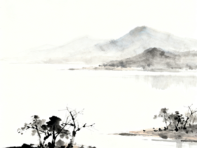 现代其他挂画 水墨画