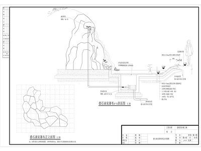 景观节点 展园灯塔栈道叠水 施工图