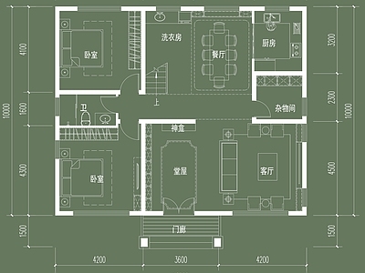 别墅 农村自建房 别墅 施工图