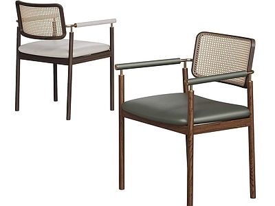 中古风餐椅 中古餐椅 餐椅摆件 单椅 餐椅组合