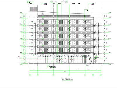 现代办公楼建筑 6层村级服务用房 施工图