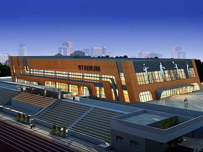 其他工装空间 体育馆外立面 体育馆铝单板幕墙 施工图