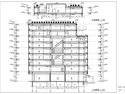 现代办公楼建筑 办公楼建筑图 施工图
