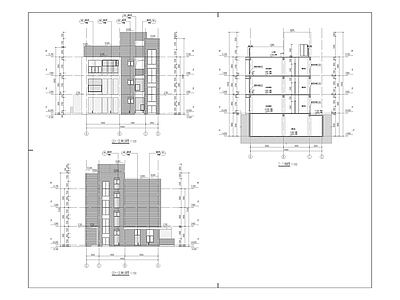 现代幼儿园建筑 幼儿园 建筑 景观 施工图