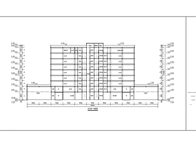 现代办公楼建筑 办公楼平面方案 施工图