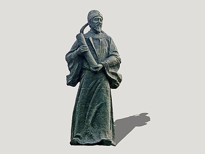 新中式雕塑 2D 郭守敬 古代文化名人 名人雕像 古代科学家