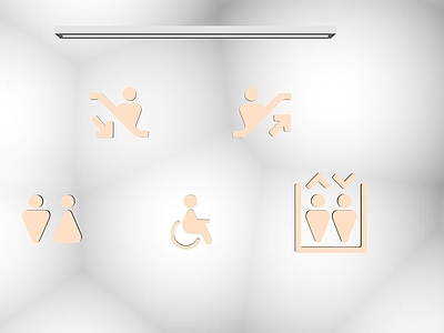 现代挂件 指示牌 电梯