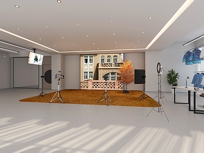 现代简约直播间 服装直播间