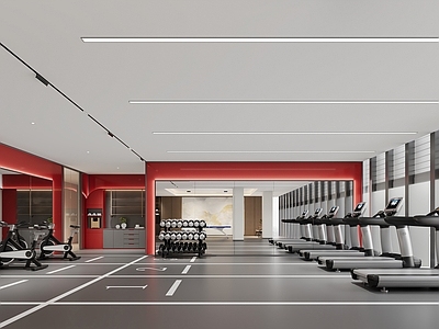 现代简约健身房