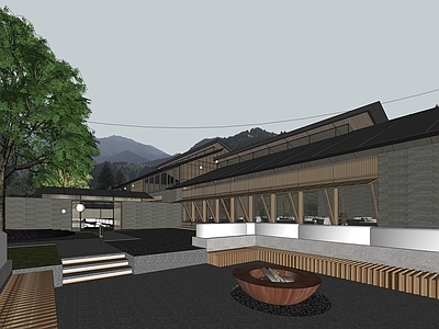 新中式民宿建筑 新中式民宿建筑景