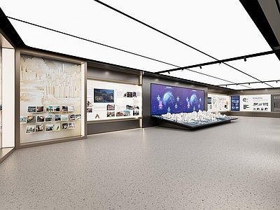 现代其他文化空间 社区文化展厅 展厅 文化馆 文化墙