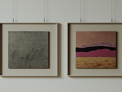 极简挂画 抽象装饰画 高端艺术挂画 中古风装饰画 意式肌理油画 黑白装饰画