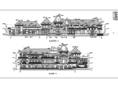 欧式其他商业建筑 会所方案 施工图