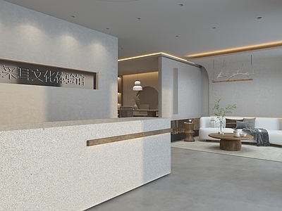 侘寂其他商业空间 采耳店接待区 采耳店大厅