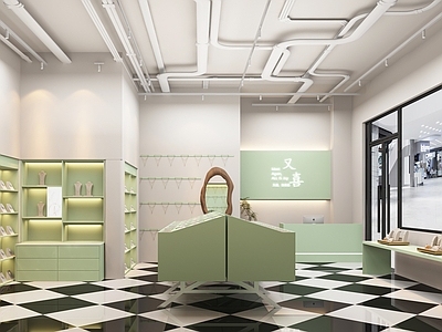 奶油风珠宝店 珠宝店 首饰店s 水晶店