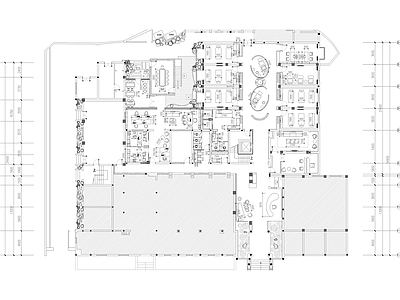 现代美容院 美发SPA中心护 施工图