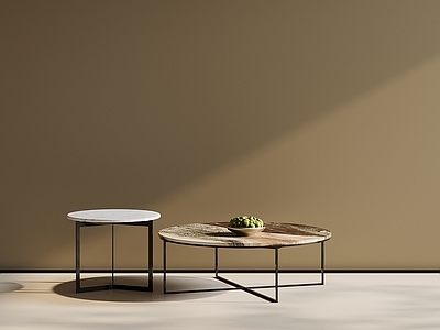 极简几类组合 现代风格 大理石茶几