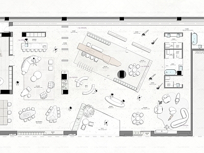 家具展厅 iGo 600㎡建材软装 户型优化 案例源文件 PS彩平图 施工图