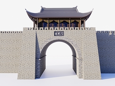 中式古建筑 古楼 古城楼 古城门楼