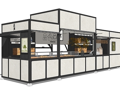 售卖亭 新中式咖啡厅 奶茶店 冰淇淋店 集市摊位 快闪店