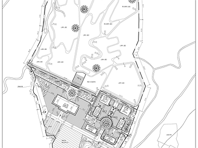 新中式其他建筑 殡仪馆 陵园 施工图