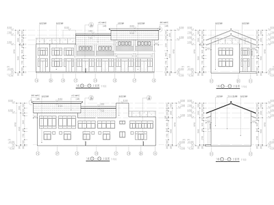 现代中式其他建筑 中式产品作坊施工 施工图