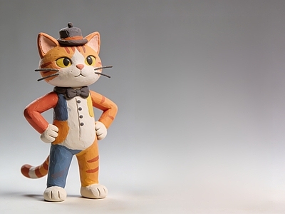 现代雕塑 猫咪 雕塑 美陈 AIGC 动物雕塑