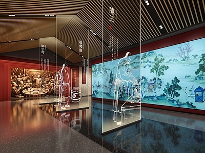 现代新中式历史展厅 文化展厅 酒文化