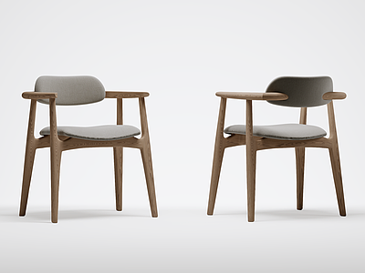 北欧餐椅 餐椅 木质 简约 设计感 布艺