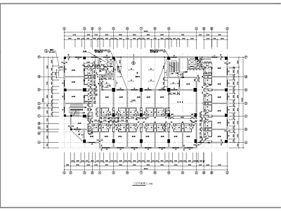 现代办公楼建筑 综合楼建筑图 施工图