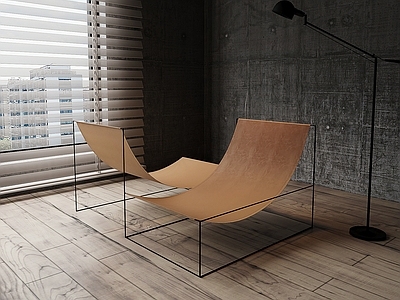 极简躺椅 工业风 躺椅 艺术躺椅