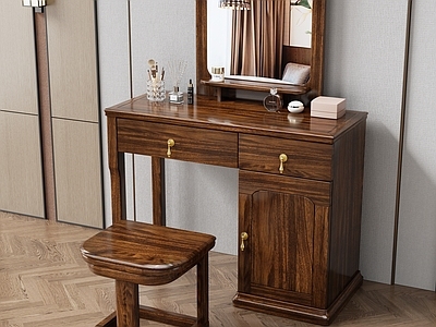 新中式妆台妆凳